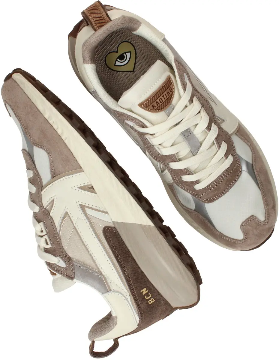 Kaotiko Vancouver Lage Sneakers - Wit/Beige - Maat 42