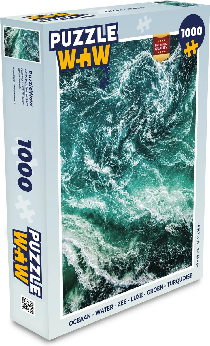 PuzzleWow Legpuzzel 1000 Stuks - Oceaan Multicolor
