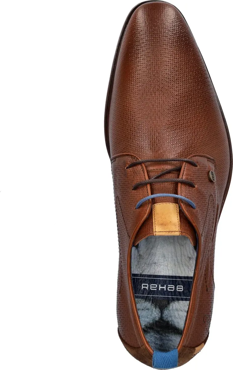 Rehab Greg Wall Veterschoenen - Cognac - Maat 41