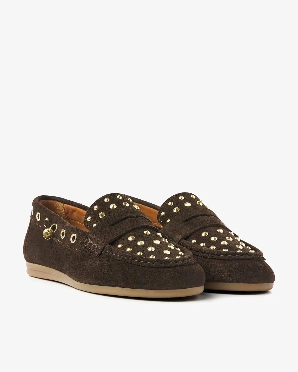 VIA VAI June Macy Loafers Dames - Bruin - Maat 37