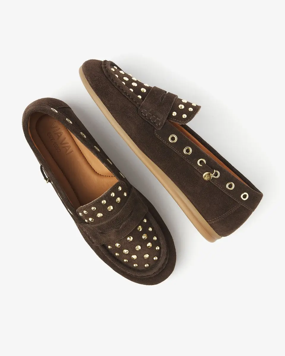 VIA VAI June Macy Loafers - Bruin - Maat 38
