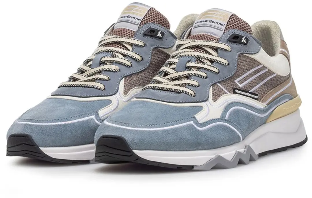 Floris van Bommel DE ZAGER 03.02 Lage Sneakers - Blauw - Maat 45 1/3