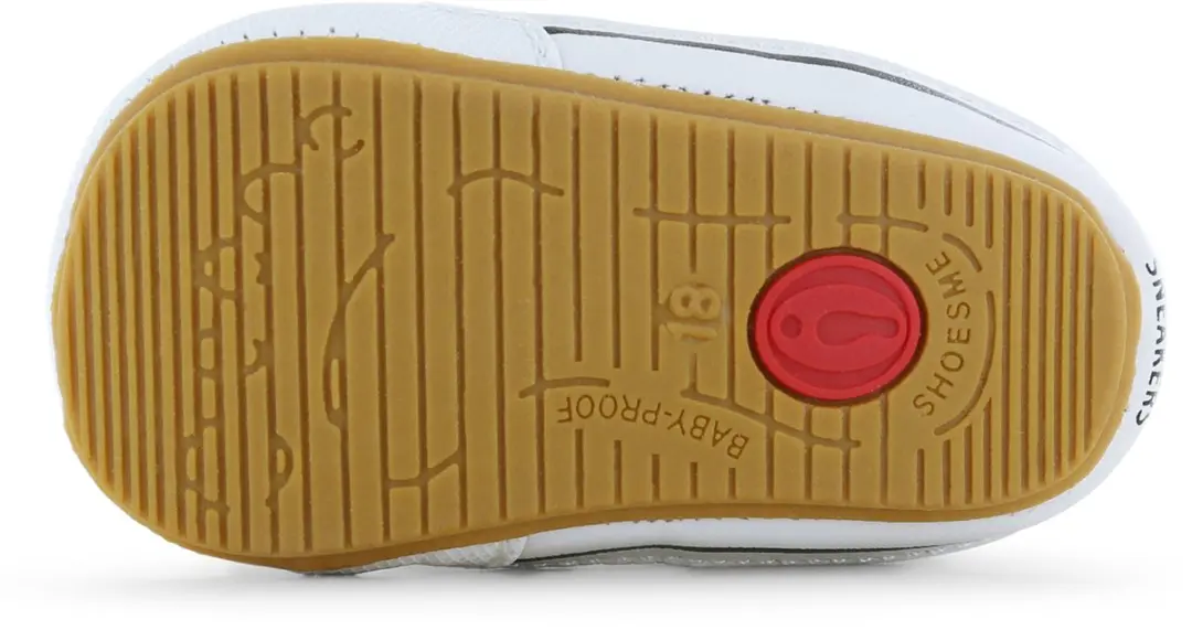Shoesme BABY-PROOF Sneakers Kinderen - Wit-Blauw - Leer - Maat 19 - afbeelding 4 van 6