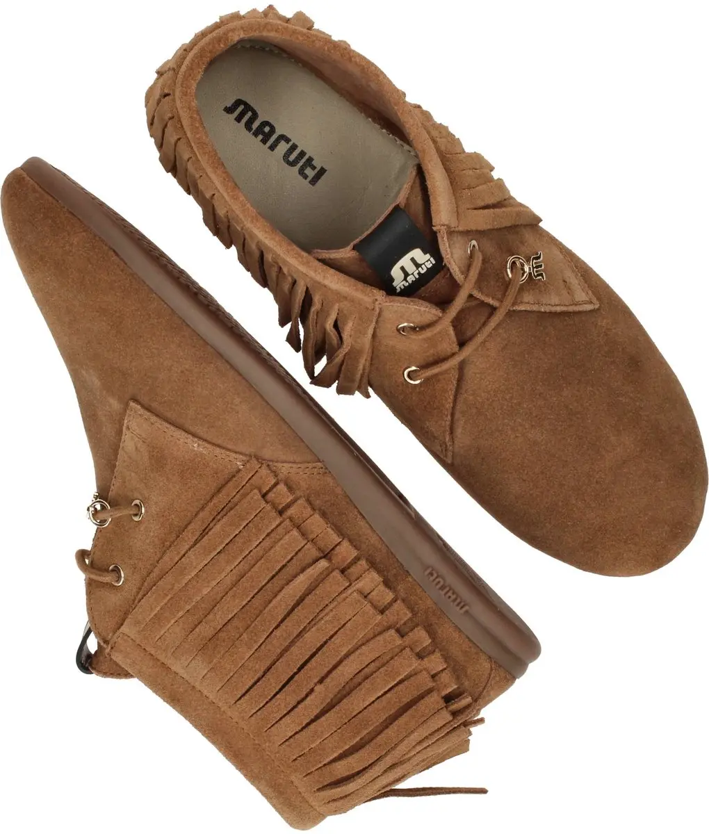 Maruti Eden Veterschoenen Dames - Camel - Maat 38