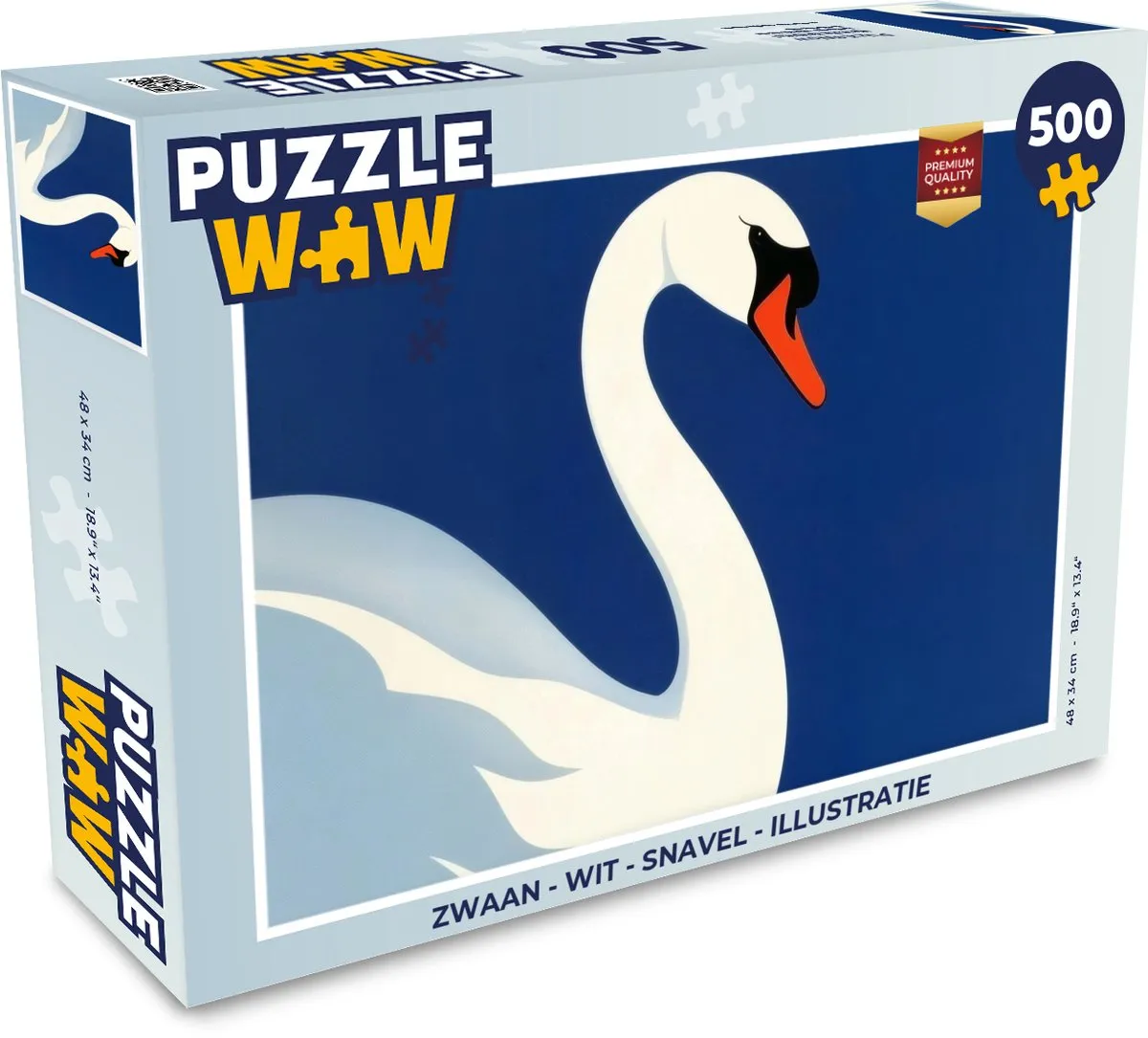 PuzzleWow Zwaan Legpuzzel 500 Stuks