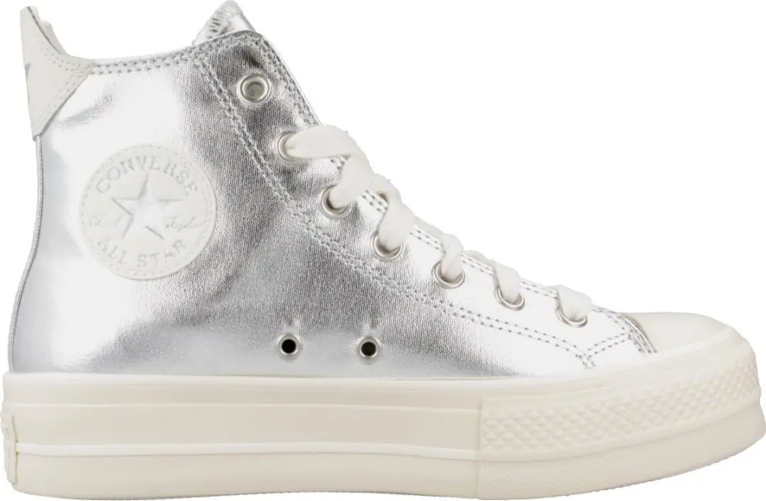 CONVERSE CHUCK TAYLOR ALL STAR LIFT PLATFORM METALLIC Zilver 37 EU