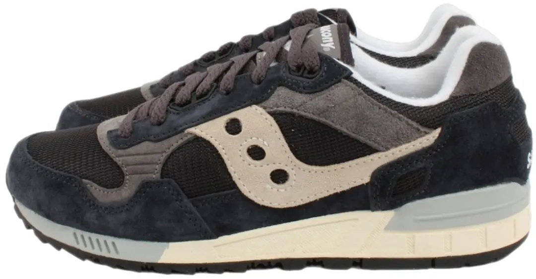 Saucony Shadow 5000 Sneakers Heren 43 - Zwart/Dark Grey/Beige