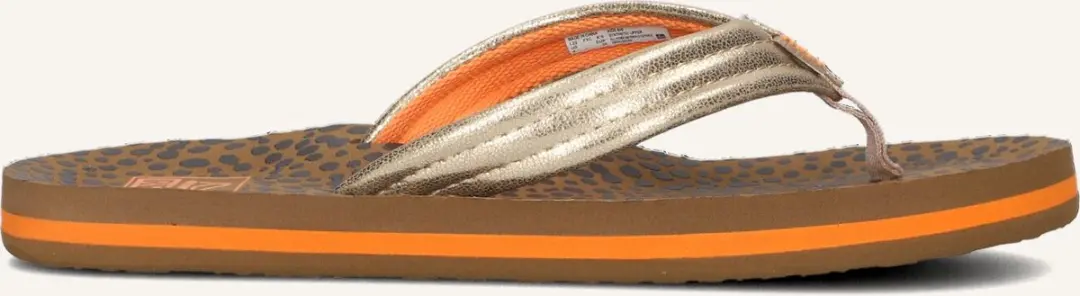 Reef Kids Ahiwild Teenslipper 37 - Bruin/Goud - afbeelding 6 van 6