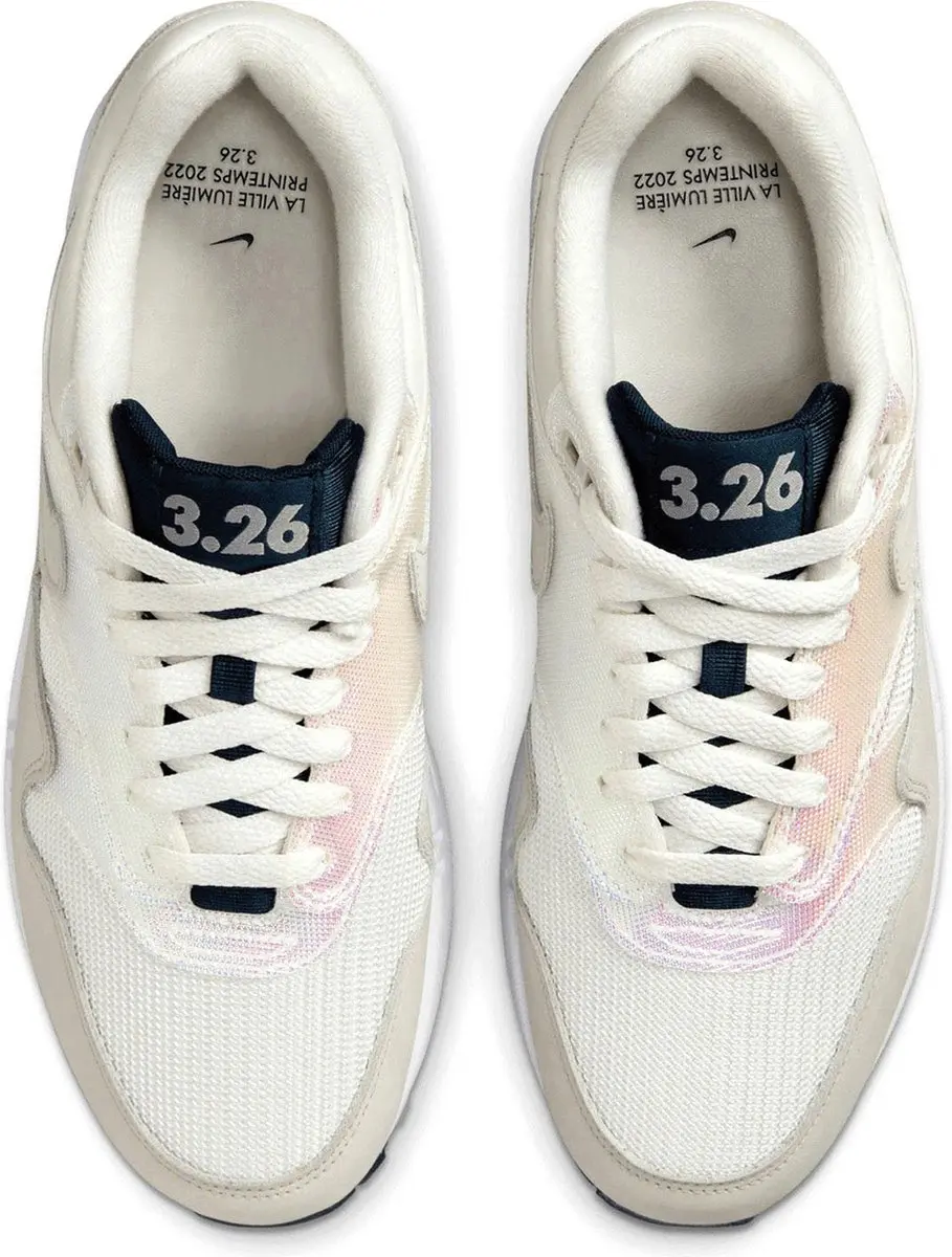 Nike Air Max 1 Dames - 40 - Off White/Zwart/Lichtroze - afbeelding 2 van 6