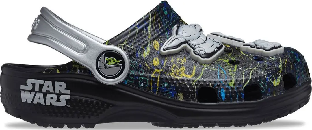 Crocs Classic Grogu T Klompen Zwart EU 24-25