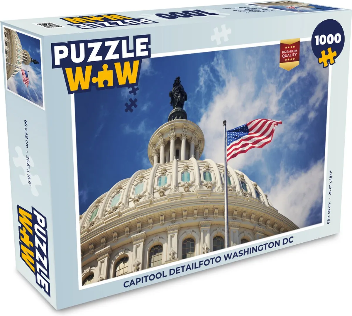 PuzzleWow Capitool Washington DC Legpuzzel 1000 Stuks