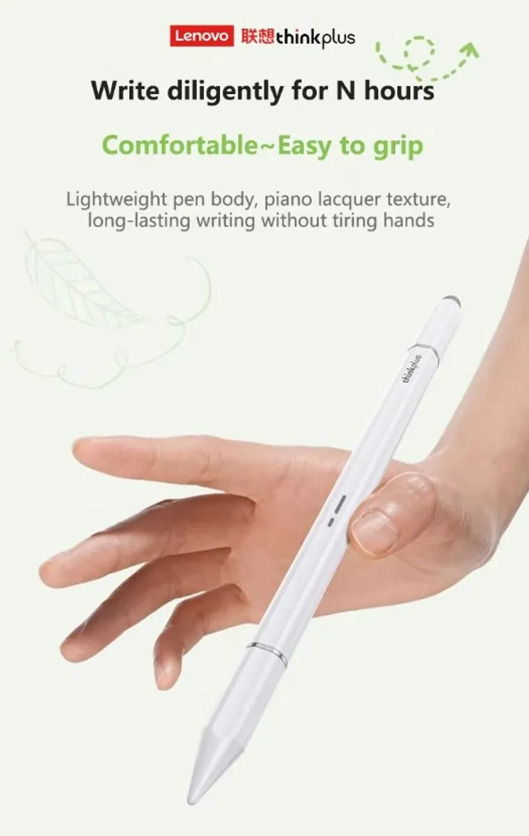 Lenovo ThinkPlus BP28 3-in-1 Stylus Pen - Wit