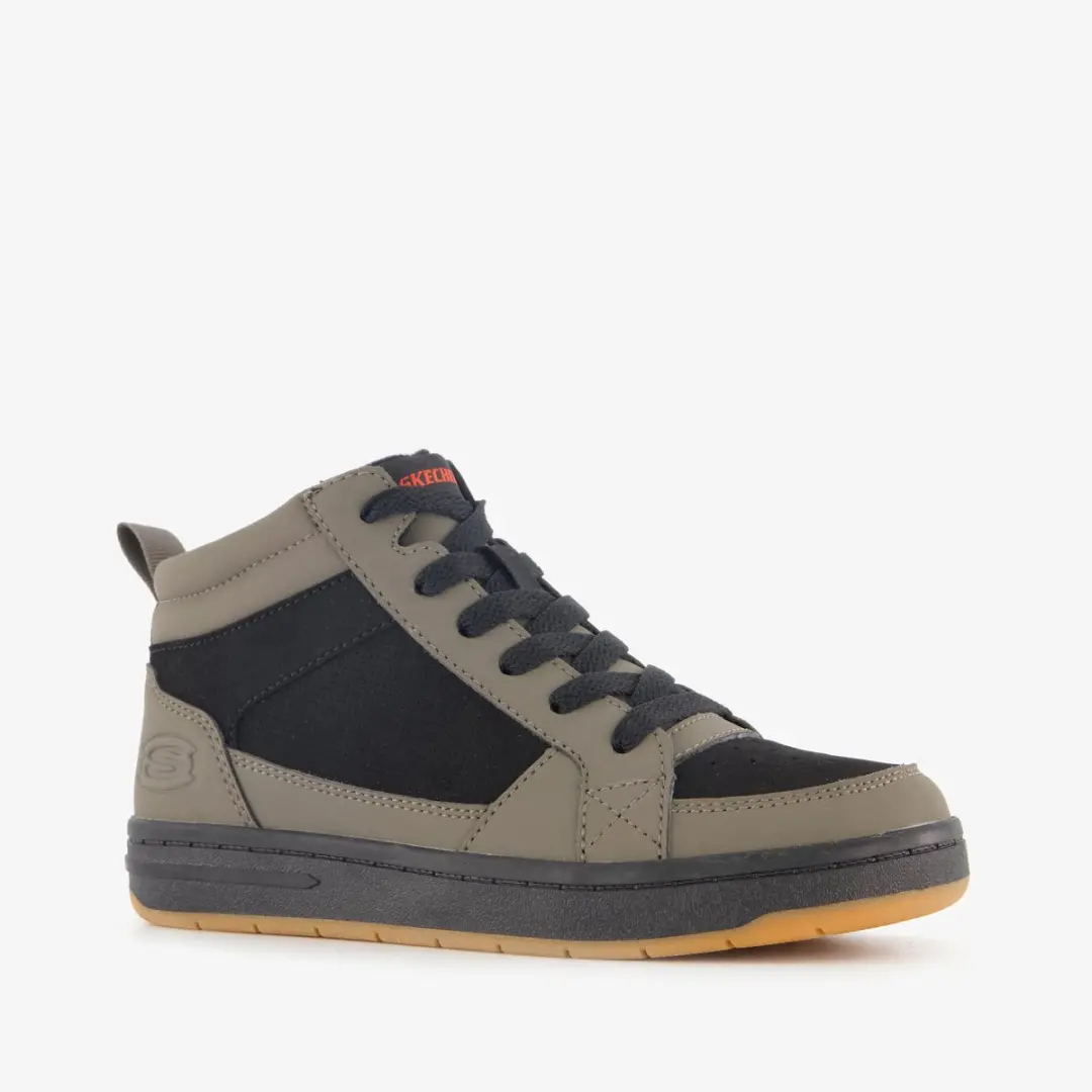 Skechers Smooth Street jongens sneakers groen zwart