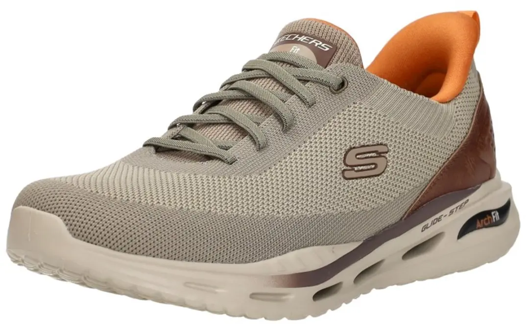 Skechers Arch Fit Kincade Heren Instappers 321240 - Taupe - afbeelding 4 van 6