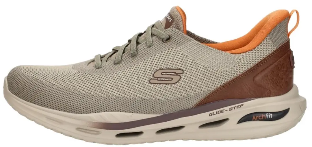 Skechers Arch Fit Kincade Heren Instappers 321240 - Taupe - afbeelding 2 van 6