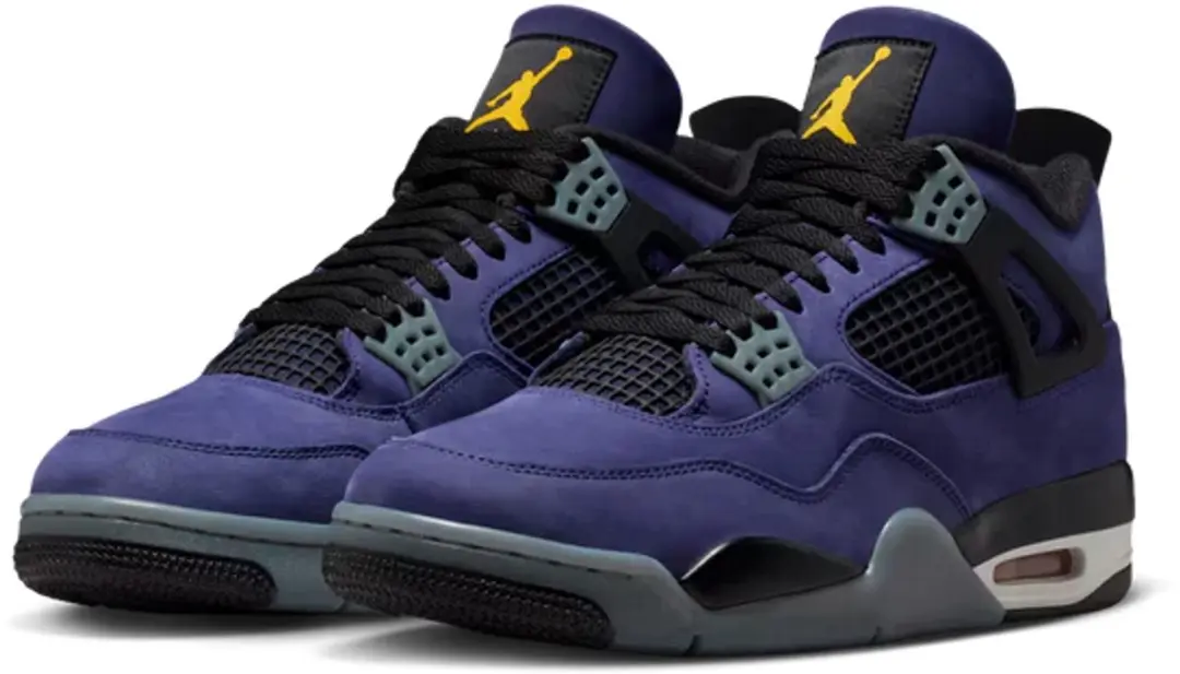 Jordan 4 Retro Lakers - Imperial Purple - Maat 49.5 - afbeelding 3 van 6