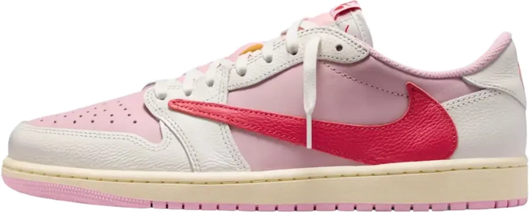 Jordan 1 Retro Low OG SP Travis Scott Sail/Tropical Pink - afbeelding 3 van 6