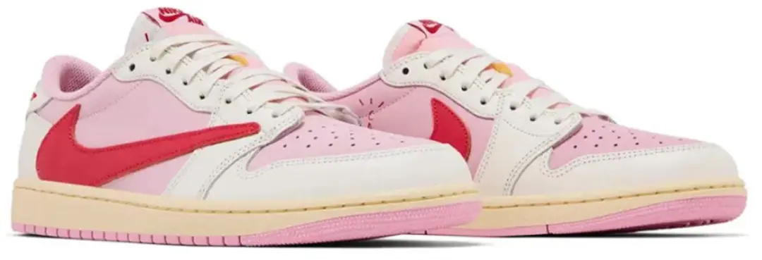 Jordan 1 Retro Low OG SP Travis Scott Sail/Tropical Pink - afbeelding 5 van 6