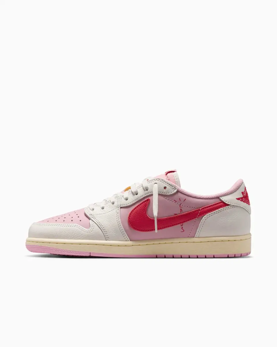 Jordan 1 Retro Low OG SP Travis Scott Sail/Tropical Pink - afbeelding 4 van 6