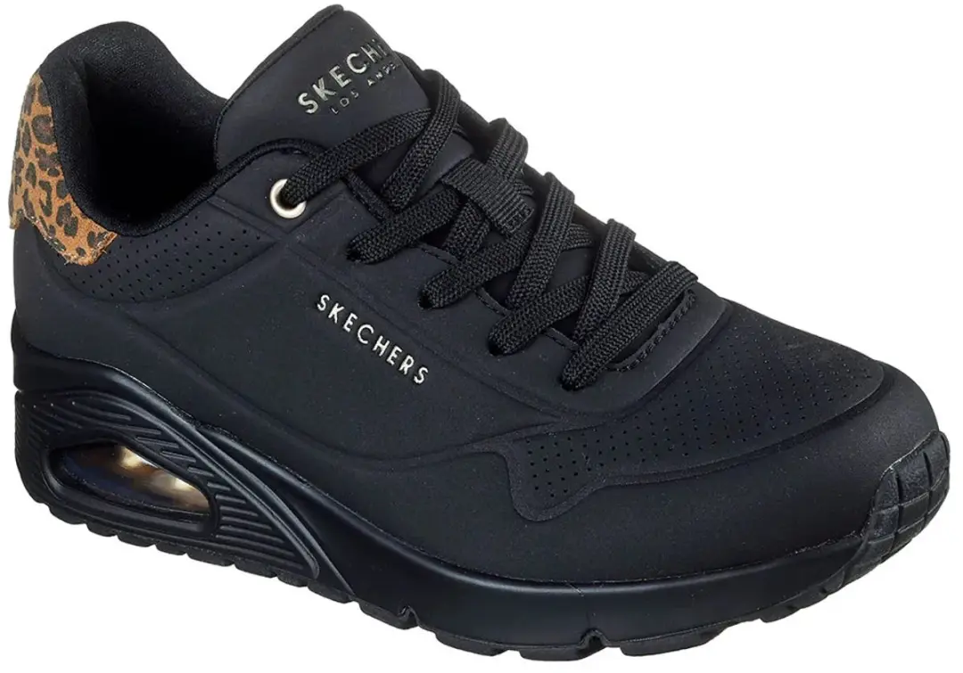 Skechers UNO-Jungle Nite Dames Sneakers - Zwart/Multi - afbeelding 2 van 6