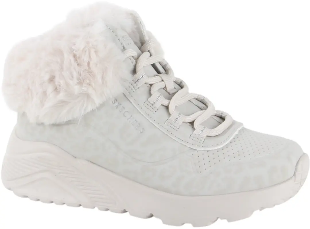 Skechers Veterboot 310362L/NAT UNO Lite Cozy Leopard Natural