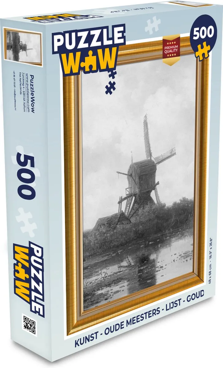 PuzzleWow Oude Meesters Legpuzzel 500 Stuks - Multicolor