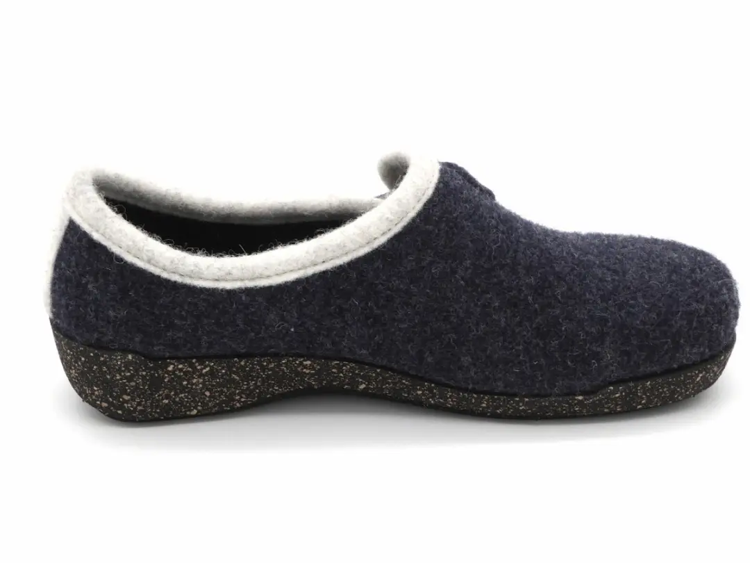 Fischer Dames Pantoffel - 205620-501 Jeansblauw - Maat 41