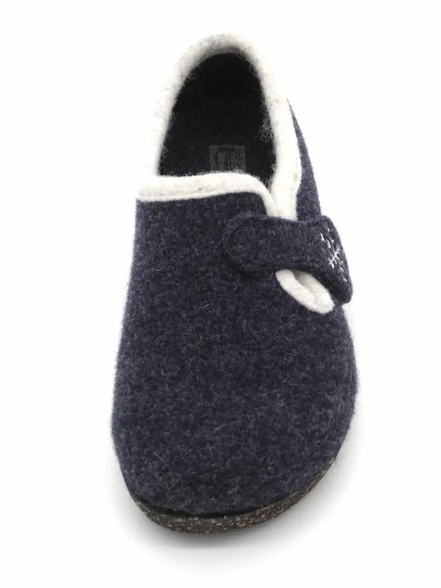 Fischer Dames Pantoffel - 205620-501 Jeansblauw - Maat 41