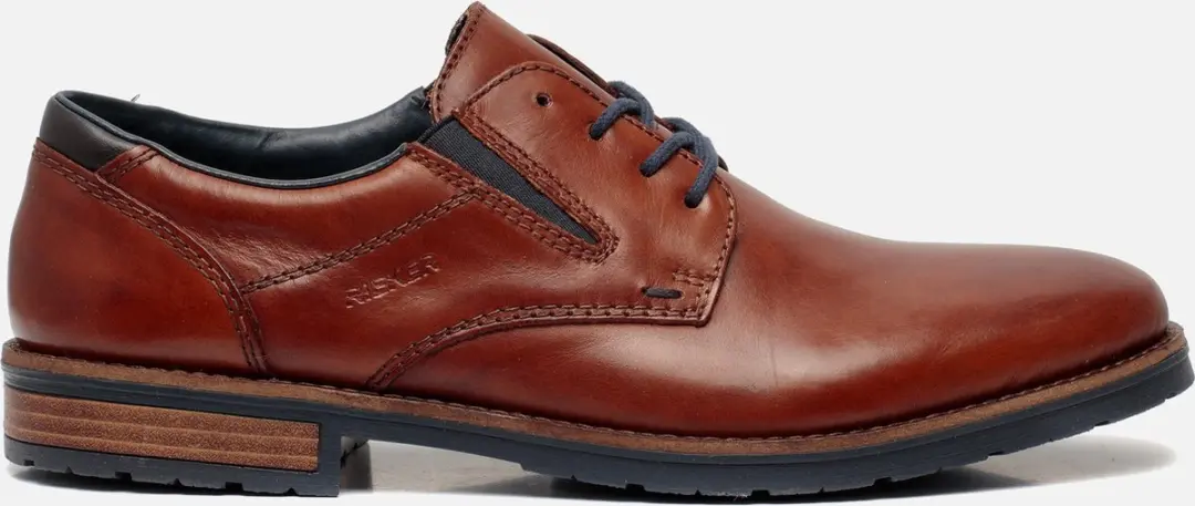 Rieker Veterschoenen cognac Leer