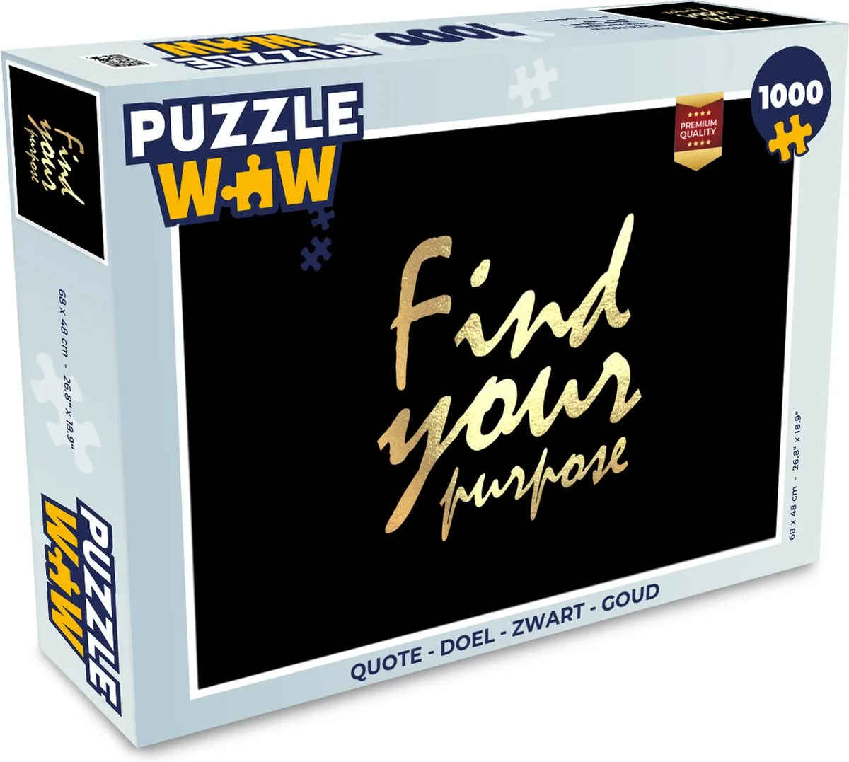 PuzzleWow Quote Doel Legpuzzel 1000 Stuks