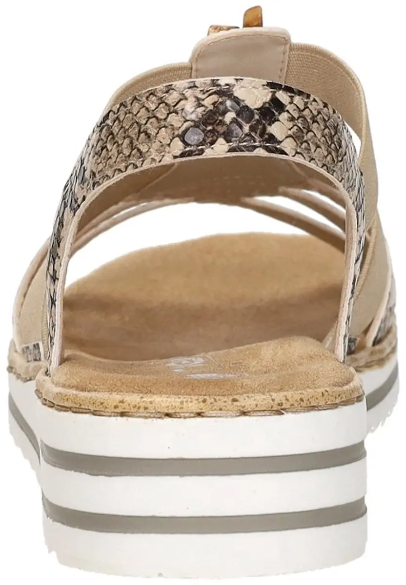 Rieker Sandalen E 1/2 Leest 211523 - Maat 38 - Beige - afbeelding 6 van 6