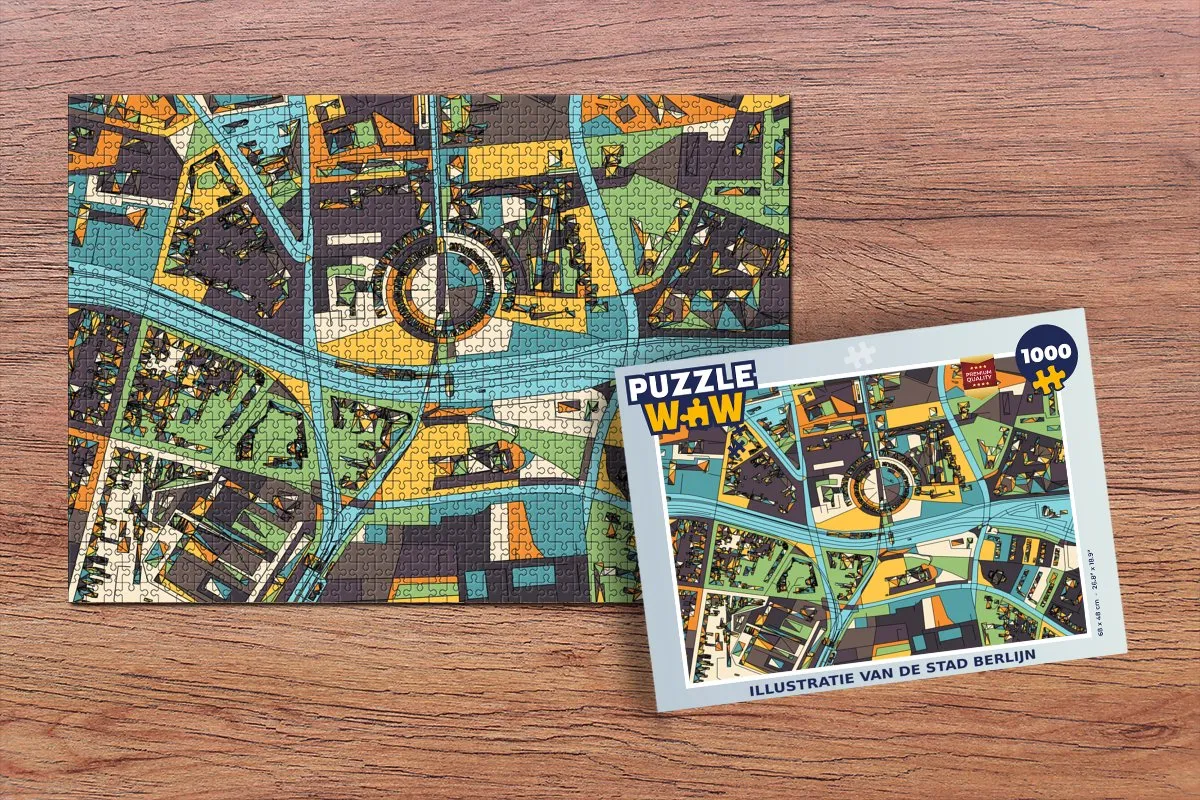 PuzzleWow Berlijn Legpuzzel 1000 Stuks
