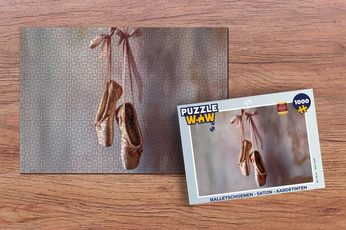 PuzzleWow Balletschoenen Legpuzzel 1000 Stuks - Satijn