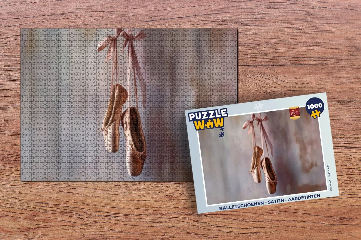PuzzleWow Balletschoenen Legpuzzel 1000 Stuks - Satijn