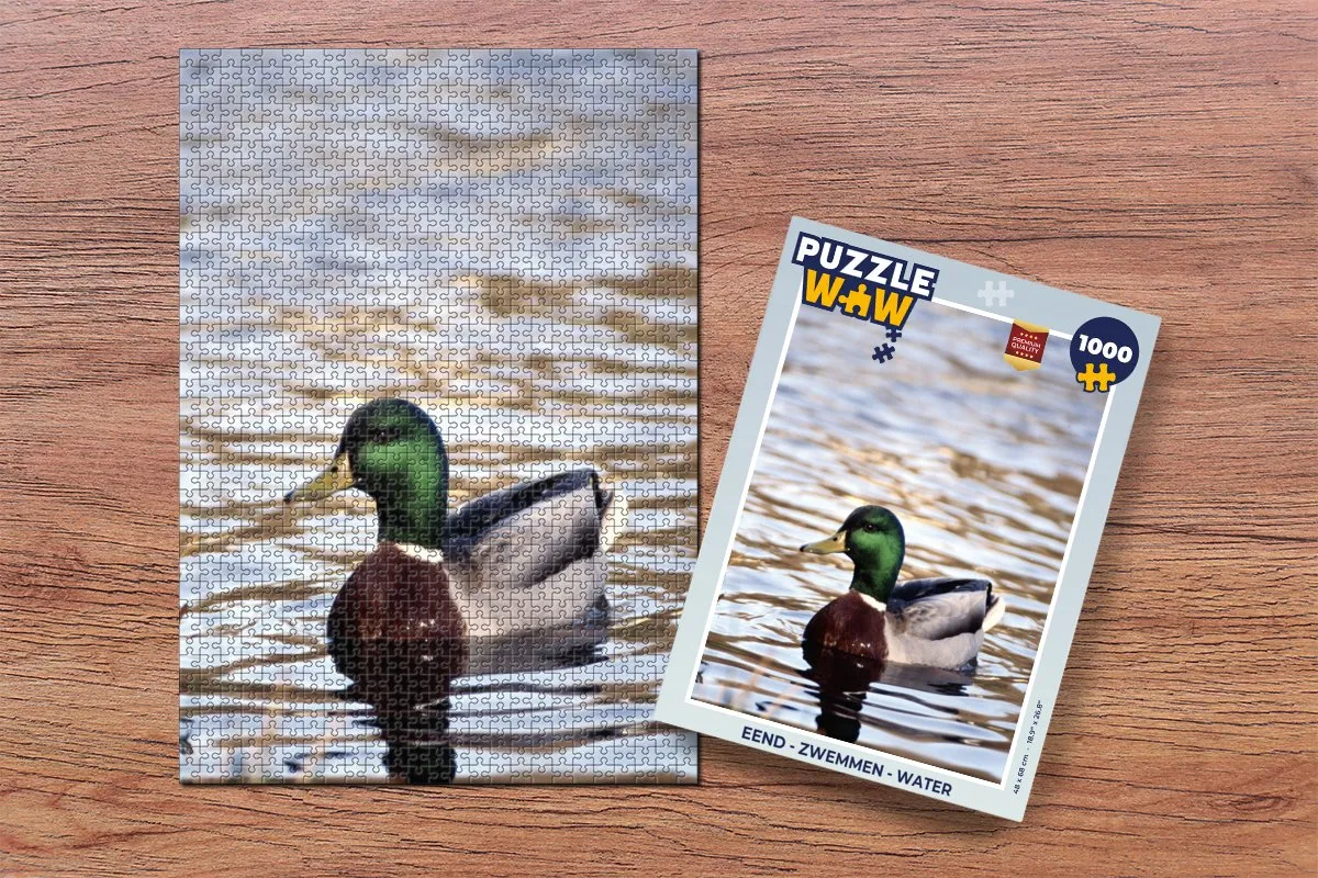 PuzzleWow Zwemmen Legpuzzel 1000 Stuks - Multicolor