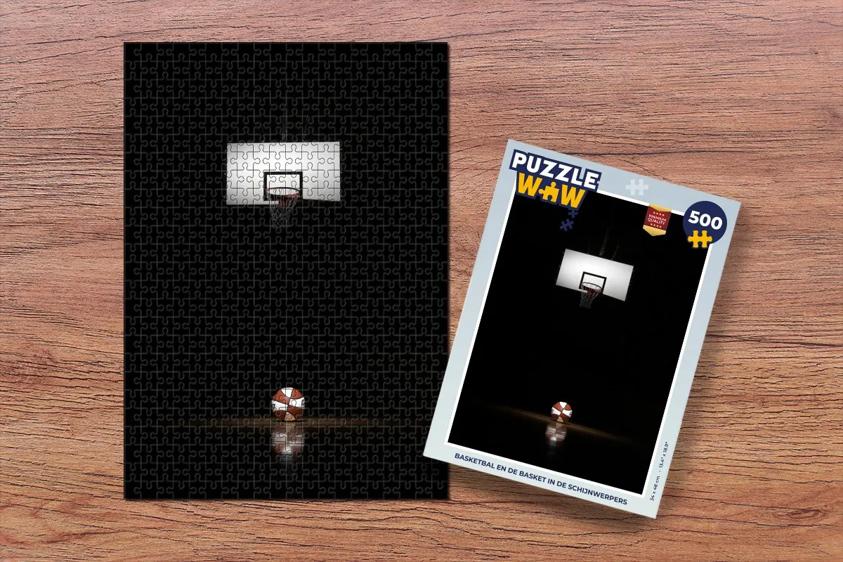 PuzzleWow Basketbal Legpuzzel 500 Stuks - Multicolor