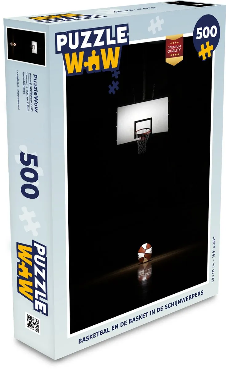 PuzzleWow Basketbal Legpuzzel 500 Stuks