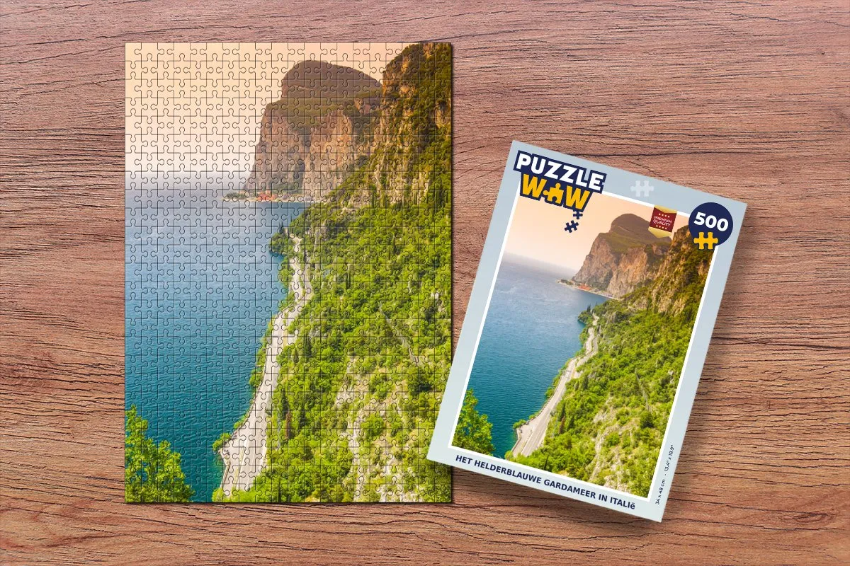 PuzzleWow Gardameer Legpuzzel 500 Stuks - Multicolor