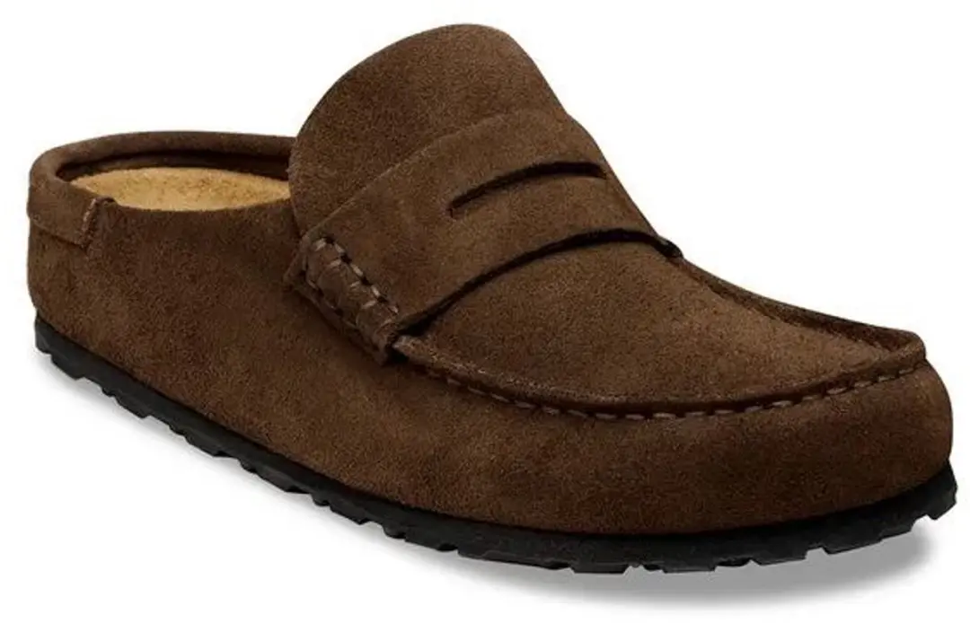 Birkenstock Naples Slides - Bruin Suede Leder - afbeelding 4 van 6
