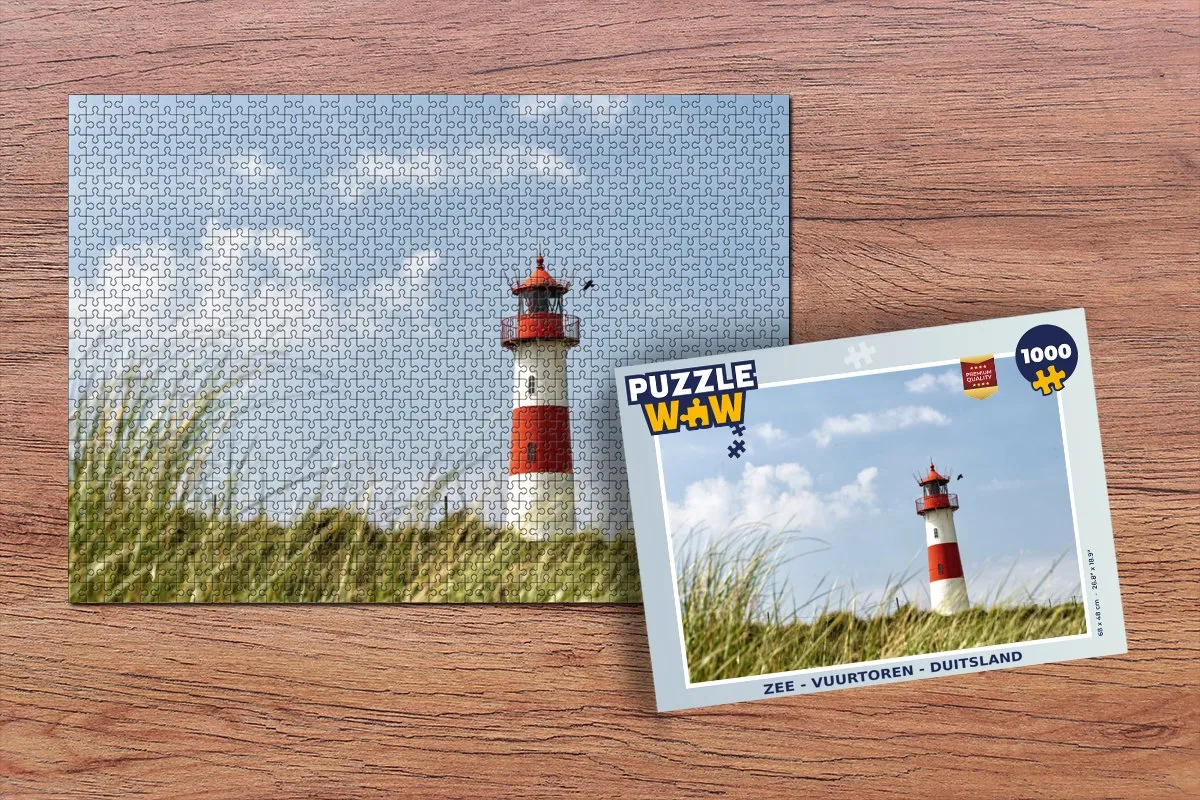 PuzzleWow Zee - Vuurtoren Legpuzzel 1000 Stuks - Multicolor