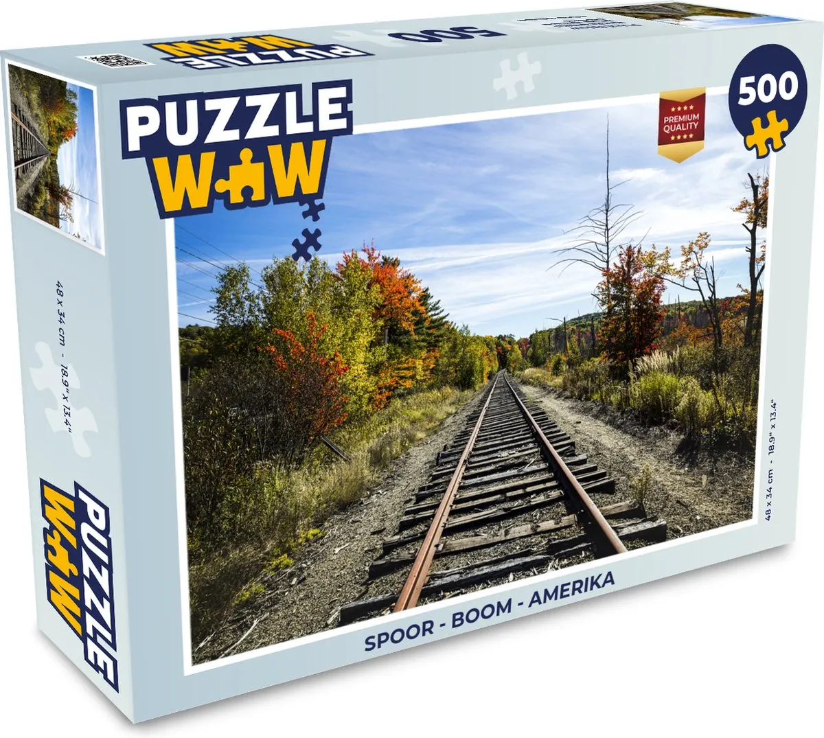PuzzleWow Spoor Boom Amerika Legpuzzel 500 Stuks