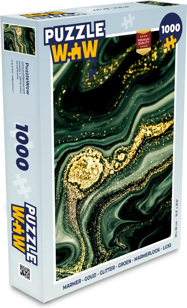 PuzzleWow Marmerlook Legpuzzel 1000 Stuks