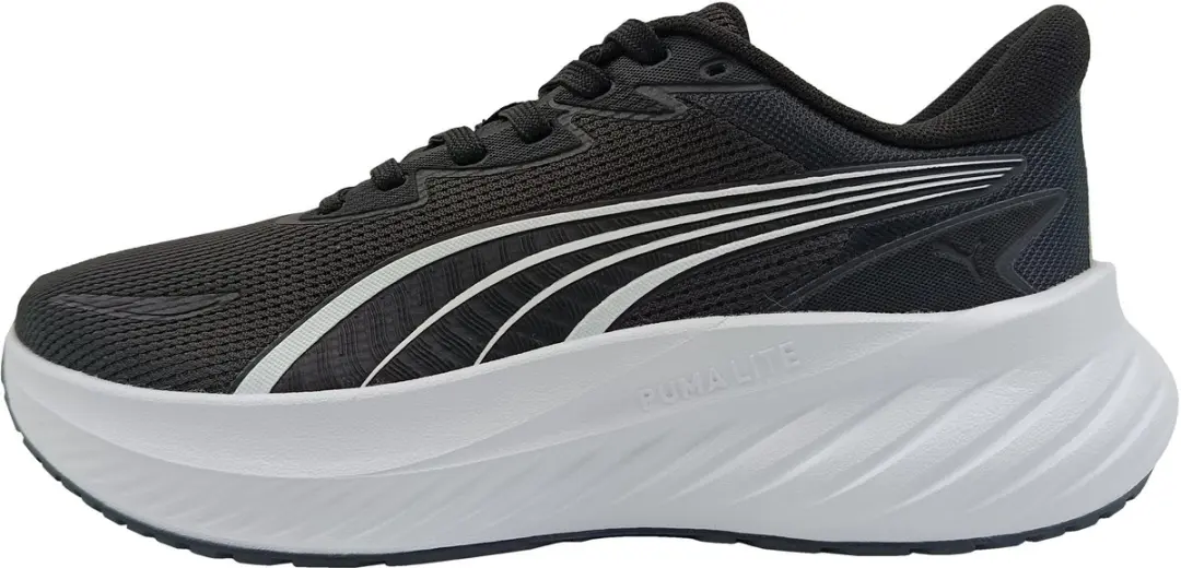 PUMA Pounce Life 2 Jr Baskets - 38 - Zwart/Wit/Zilver - afbeelding 4 van 6