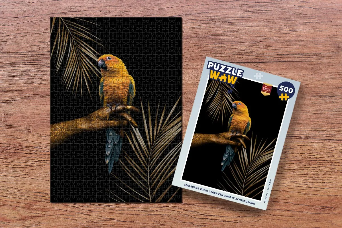 PuzzleWow Varen Papegaai Legpuzzel 500 Stuks - Multicolor