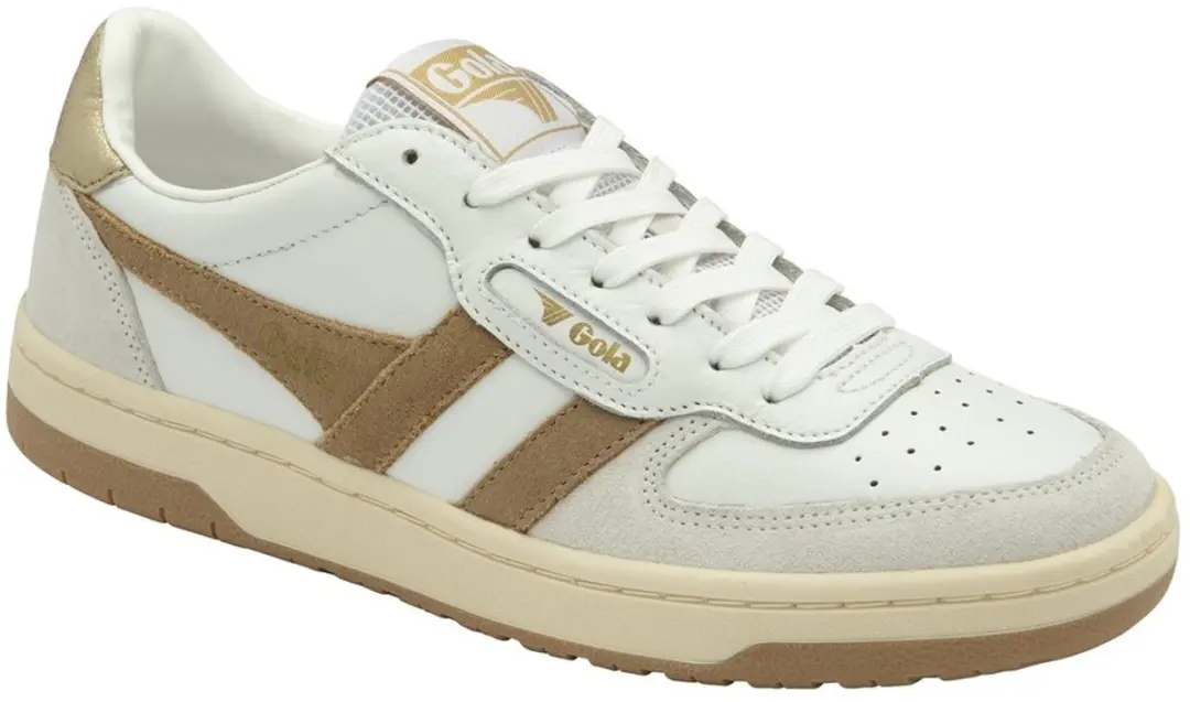 Gola Hawk Damestrainers - 38 - Wit/Green Mist/Goud - afbeelding 6 van 6