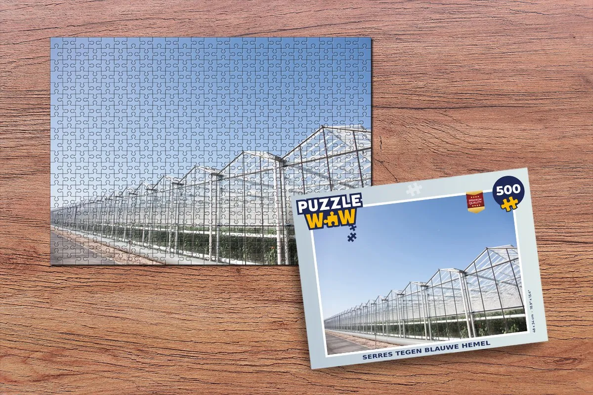 PuzzleWow Grote Kassen Legpuzzel 500 Stuks - Multicolor