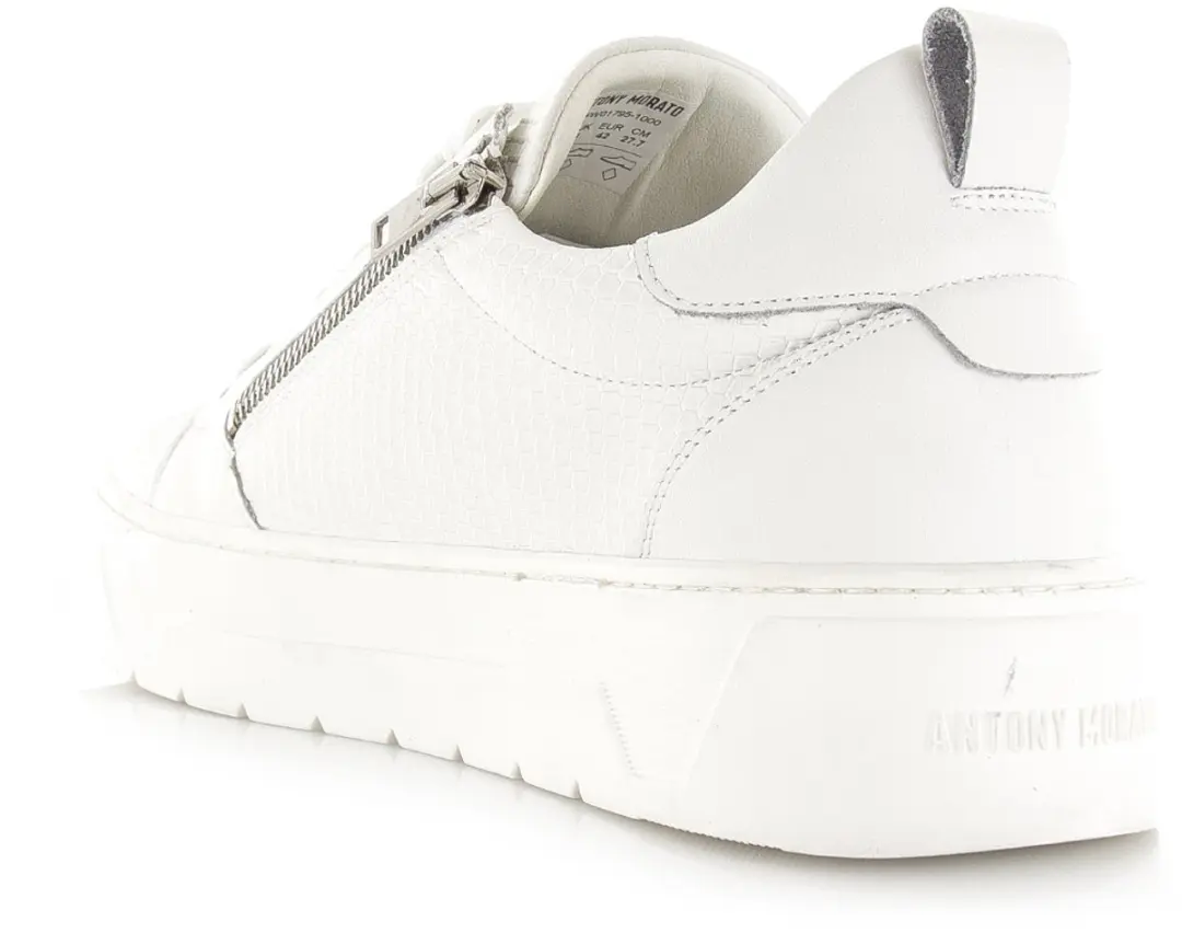 Antony Morato Lage Zipper Sneakers 42 - Wit - afbeelding 6 van 6