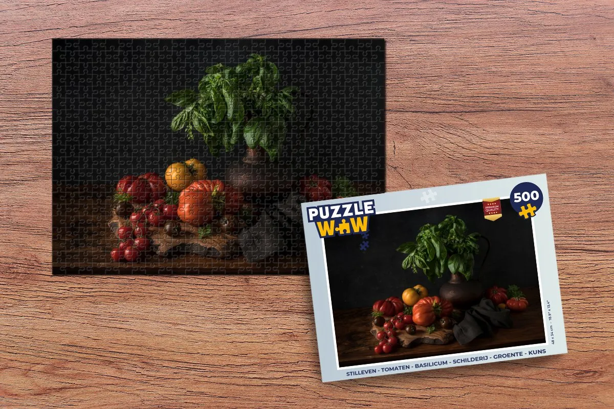 PuzzleWow Stilleven Tomaten Balsemien Legpuzzel 500 Stuks - Multicolor