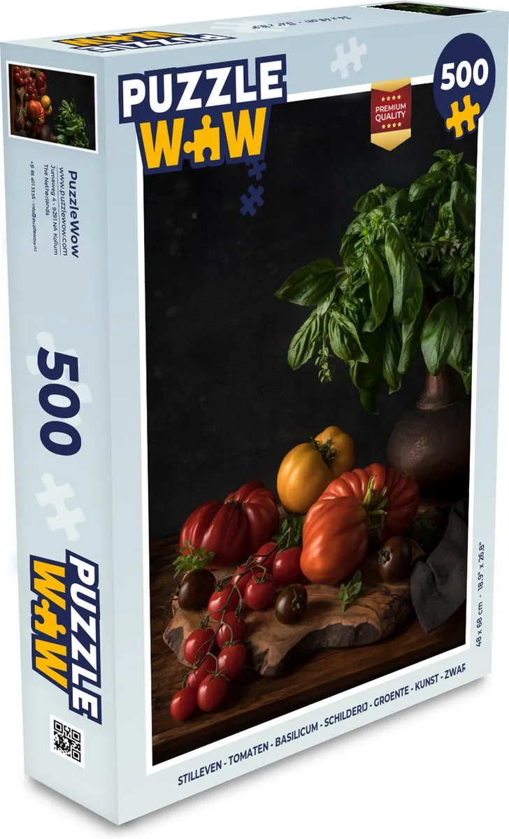 PuzzleWow Stilleven Tomaten Balsemien Legpuzzel 500 Stuks - Multicolor