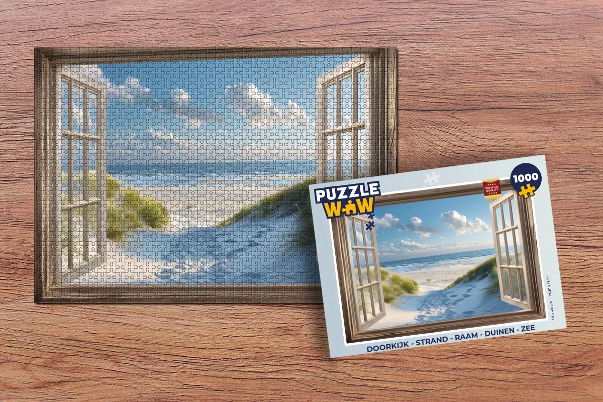 PuzzleWow Strand Puzzel 1000 Stuks - Duinen & Zee